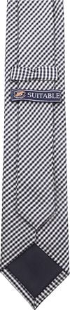 Silk Tie Dessin Checks K82-3 Product / Achterkant
