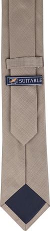 Stropdas Zijde Beige K82-1 Product / Achterkant