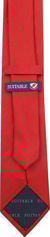Stropdas Zijde Rood K81-14 Product / Achterkant