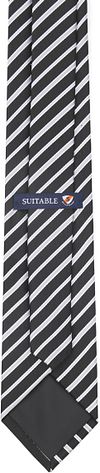 Suitable Tie Stripe Black Product / Achterkant