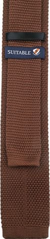 Suitable Knitted Tie Brown TK-06 Product / Achterkant