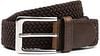 Geflochtener Gürtel Braun Riem Elastisch Bruin