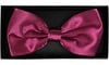Suitable Satin Bow Tie Eggplant Red Verpakking