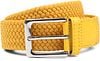 Suitable Geweven Riem Geel Riem Elastiek Geel kopen | Suitable