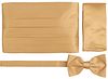 Suitable Cumberband Bow Tie Set Gold  order online | CU-GALA-BASIC-23.05 | Suitable Lithuania