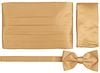 Suitable Set Kummerbund Flieg Einstecktuch Set Gold CU-GALA-BASIC-23.05 kaufen | Suitable