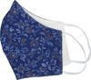 Suitable Washable Mouth Mask Flowers Navy