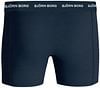 Bjorn Borg Boxers Cotton Stretch 3-Pack Schwarz Blau Product / Achterkant