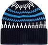 KnowledgeCotton Apparel Beanie Wool Print Navy 4210013-8021 Blue stripe order online | Suitable