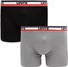 Levi's Brief Boxer Shorts 2-Pack Black Grey 701223908-003 order online | Suitable