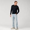 Olymp Pullover O-Neck Wool Dark Blue Model / Voorkant