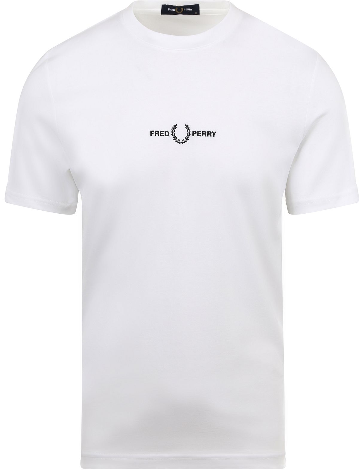 Tシャツ・カットソー FRED PERRY Men T-shirt White M4580 100 Embroidered T-Shirt(M 100：WHITE): | FRED PERRY JAPAN