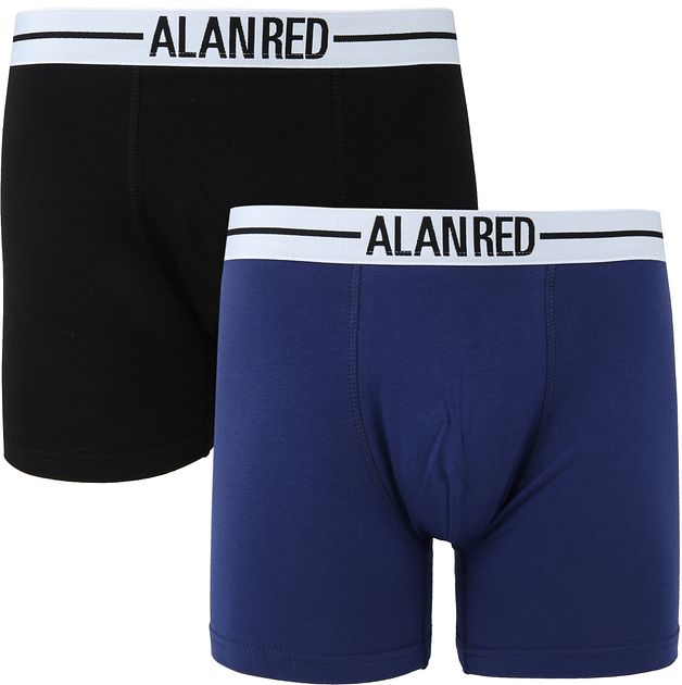 Alan Red Boxer Shorts Dark Blue 2 Pack 7001 M3 Boxer Lasting