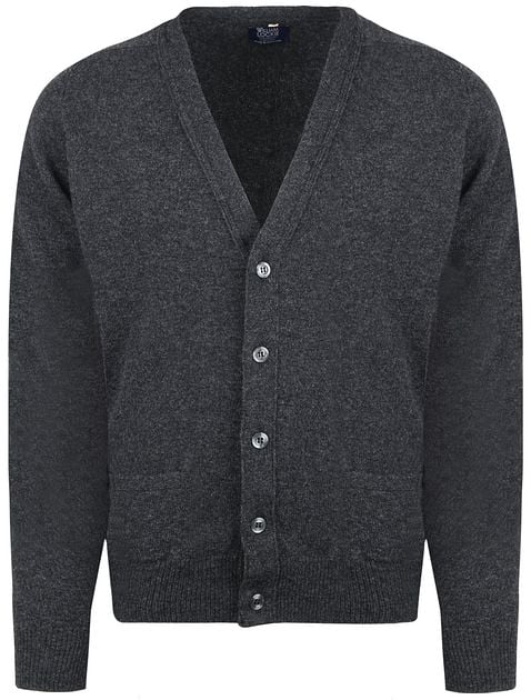 Mens dark 2024 grey cardigan