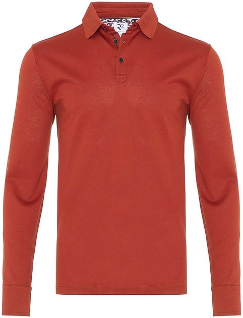 mens red long sleeve polo shirt