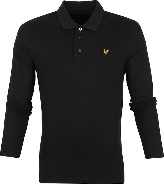 lyle and scott mens long sleeve polo