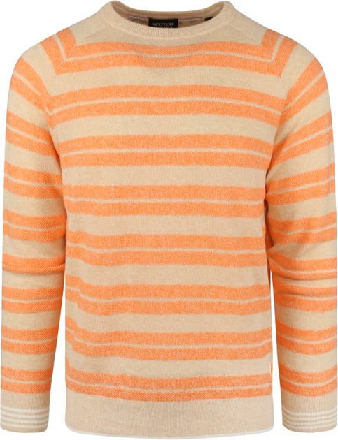 Scotch and Soda Sweater Stripes Orange 168623 order online | Suitable
