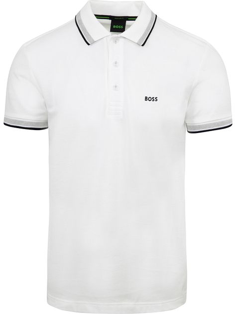 BOSS Polo Paddy Blanc 50469055 100 commander en ligne Suitable