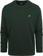 Lyle & Scott Pull Vert Foncé Coupe Régulière