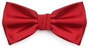Suitable Satin Bow Tie Red