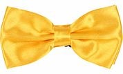 Suitable Satin Bow Tie Yellow
