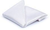 Suitable Silk Pocket Square White
