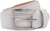 Suitable Belt Suede Leather White