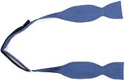 Suitable Self-tie Silk Blue Dot