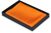 Suitable Silk Pocket Square Orange