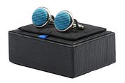 Silk Cufflinks Light Kobalt F19
