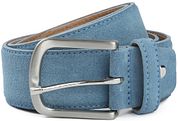 Suitable Belt Suede Leather Blue 