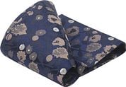 Suitable Silk Necktie Flowes Navy
