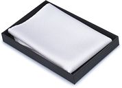 Suitable Silk Pocket Square White