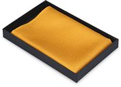 Suitable Silk Pocket Square Gold