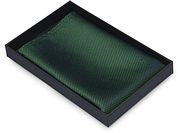 Suitable Silk Pocket Square Green