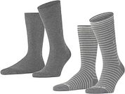 Burlington Everyday 2-Pack Stripes Grey