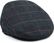 Barbour Wilkin Flat Cap Herringbone Blue