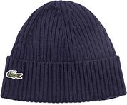 Lacoste Knitted Beanie Wool Navy
