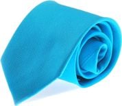 Cravate Soie Turquoise Uni F24