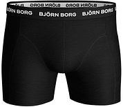 Bjorn Borg Boxers Solid Stretch 3 Pack Black