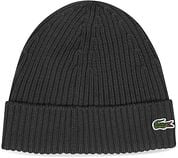 Lacoste Knitted Wool Beanie Black