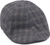 Suitable Peaky Cap Woven Pane Grey