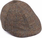 No Excess Flat Cap Melange Brown