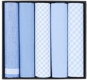 Suitable handkerchiefs 5-Pack Design Light Blue