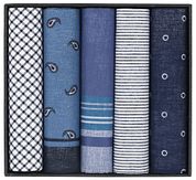 Suitable Zakdoeken 5-Pack Design Dark Blue