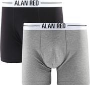 Alan Red Boxer Grijs Zwart 2-Pack