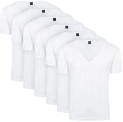 Suitable Vitaru T-Shirt Deep V-Neck White 6-Pack