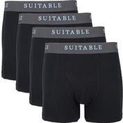 Suitable Bamboo Boxershorts 4-Pack Black