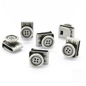 Sir Redman Suspender Buttons Antique Silver