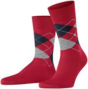 Burlington Manchester Socks Checkered Red 8048
